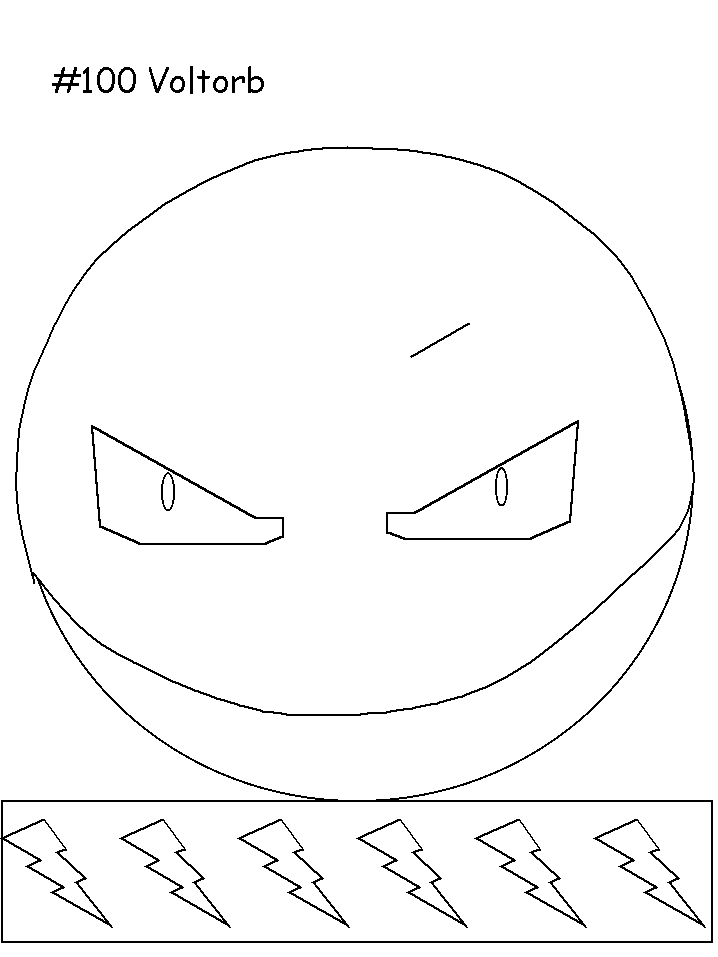 coloriage pokemon voltorb